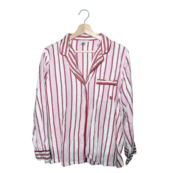 Victoria's Secret Candy Cane Striped Pajama Set Pants M - Picture 4 of 8